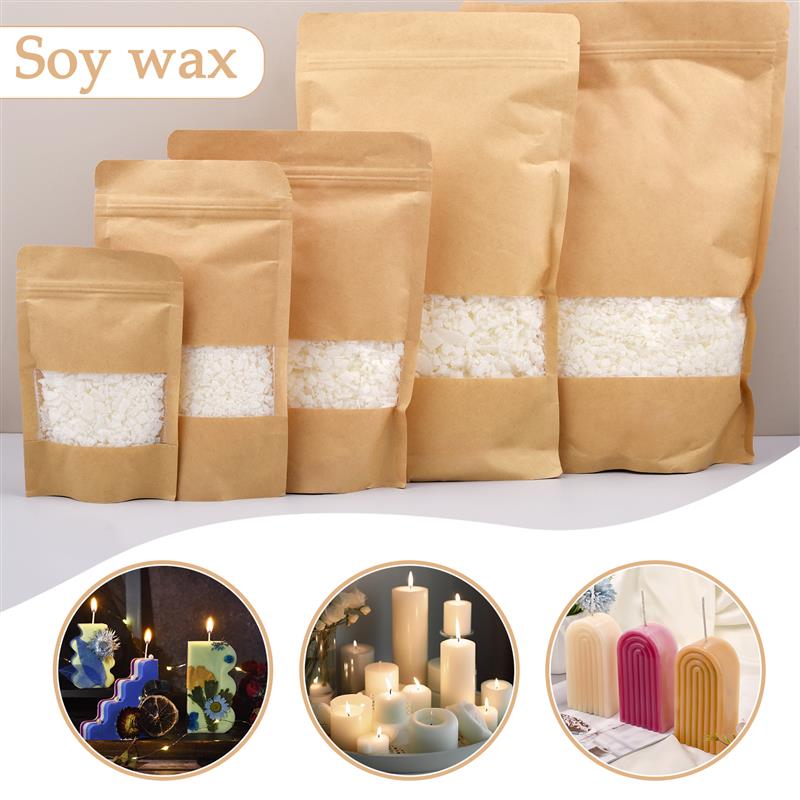 Soy Wax Flake - 50-1000g ธรรมชาติขี้ผึ้งถั่วเหลืองบริสุทธิ์ Flake เทียนหอมวัตถุดิบ 100% ไม่มีสารเติมแต่ง