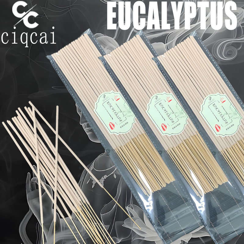 Home Fragrance Eucalyptus - ธูปยูคาลิปตัสแบบหนา พรีเมียม ความยาว 22 ซม./8 แท่ง