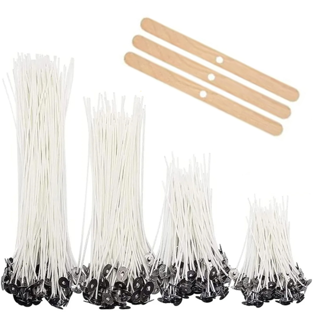 Soy Wax Flake - 53pcs เทียนผู้ถือผ้าฝ้ายเทียนชุดขาตั้ง Original Smokeless เทียนน้ํามันถั่วเหลือง WAX