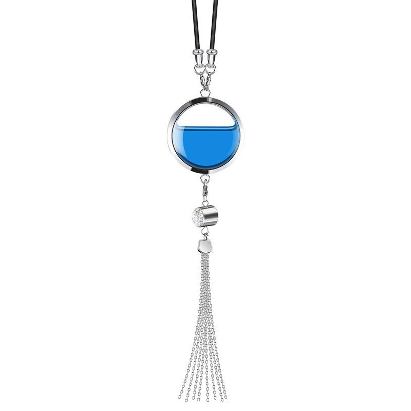 Diffuser Necklace Locket - จี้ห้อยน้ำหอมในรถยนต์แบบโลหะพรีเมียม ขวดเปล่าเติมน้ำหอมได้ ทนทาน ใช้ตกแต่งภายในรถยนต์