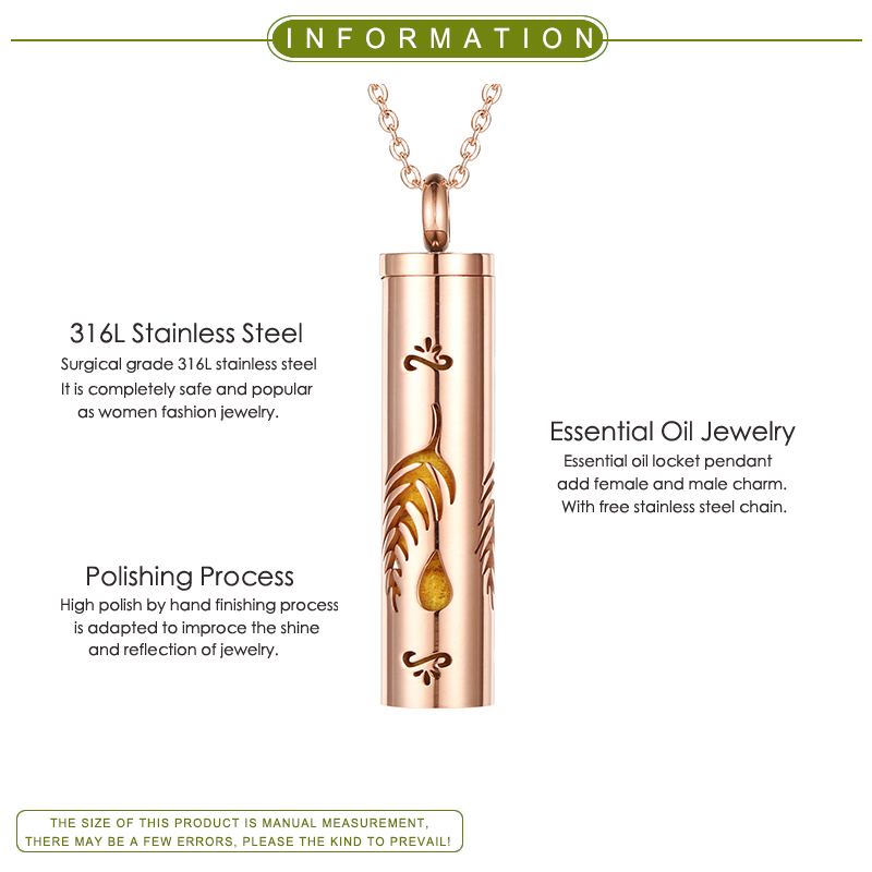 ขายแผ่นสกรู Aromatherapy สร้อย - Diffuser Necklace Locket บทวิจารณ์และราคา