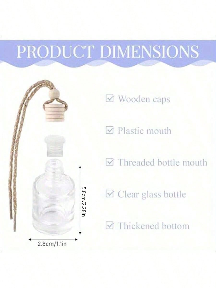 20 ชิ้นแขวนรถ Freshener แก้วใส - Diffuser Necklace Locket บทวิจารณ์และราคา