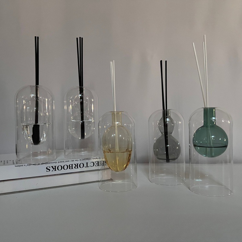 ขวดแก้วทรงตัวยูแบบนอร์ดิกสองชั - Home Fragrance Bottle บทวิจารณ์และราคา