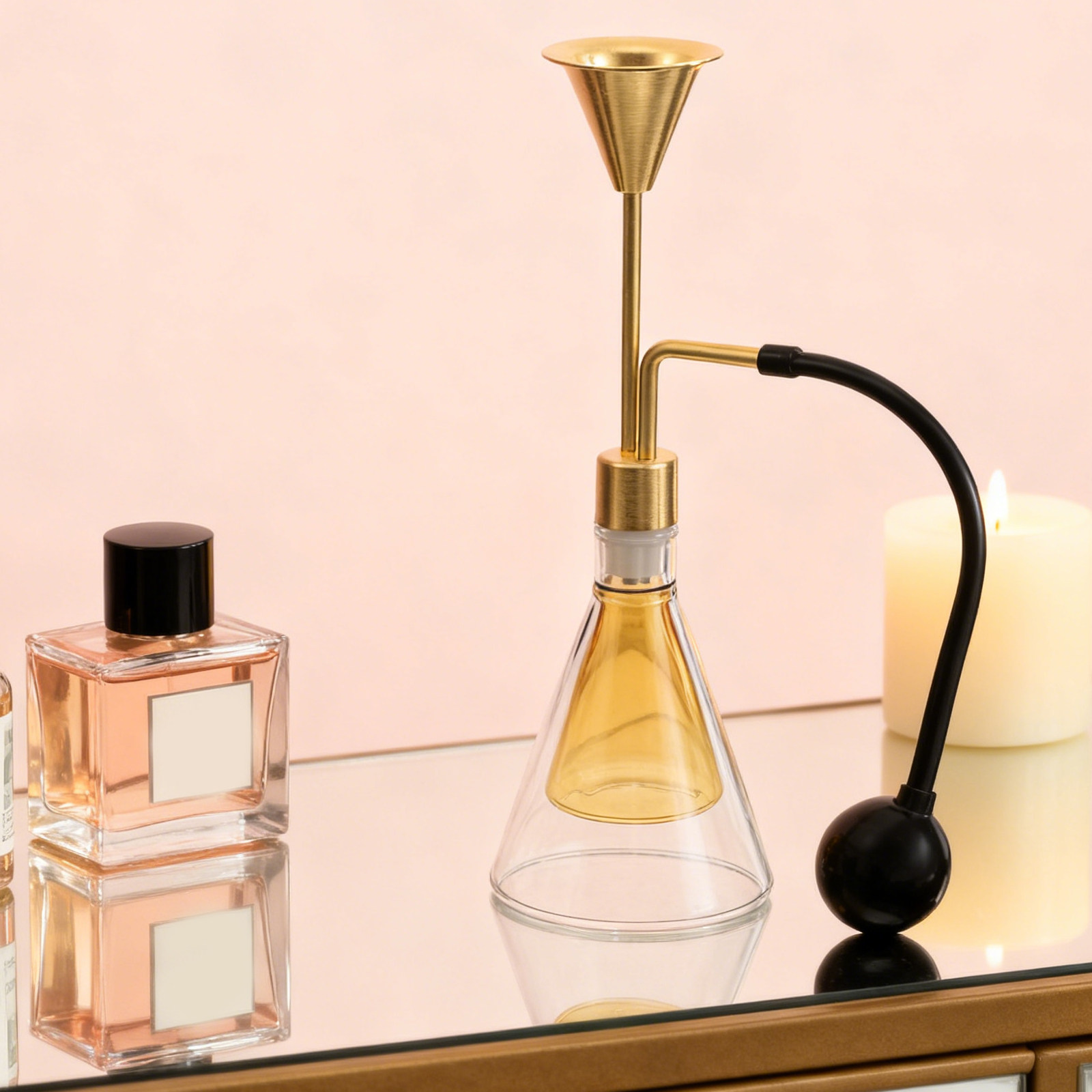 ขวดแก้วสองชั้นสำหรับน้ำมันหอมร - Home Fragrance Bottle บทวิจารณ์และราคา