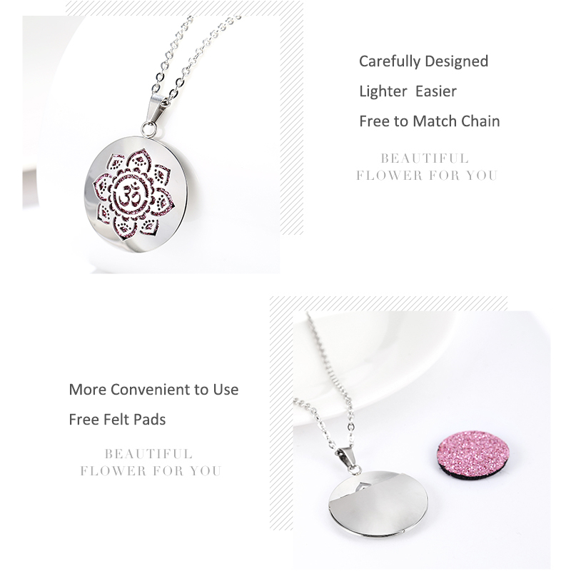 ใหม่น้ํามันหอมระเหยน้ํามันหอมร - Diffuser Necklace Locket บทวิจารณ์และราคา
