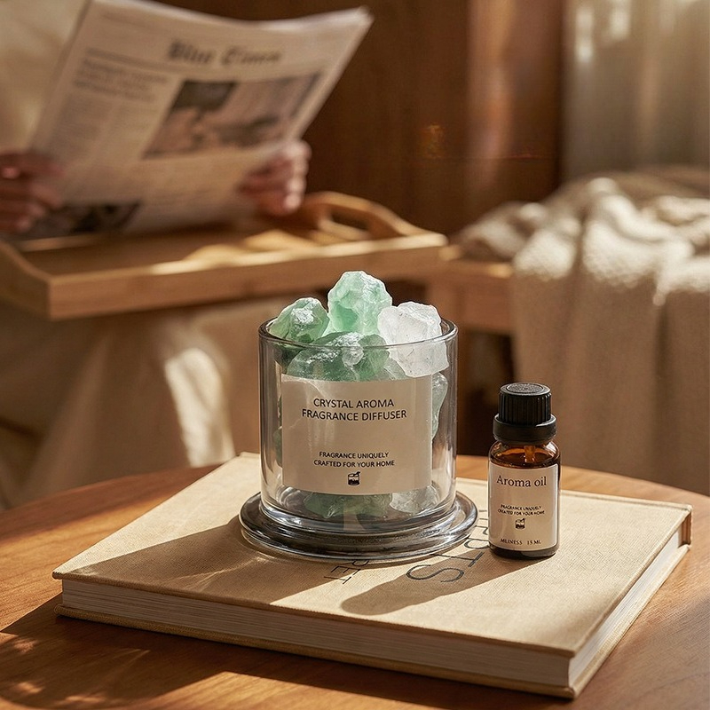 ชุดของขวัญอโรมาเธอราพีหินกระจา - Home And You Fragrance Diffuser บทวิจารณ์และราคา