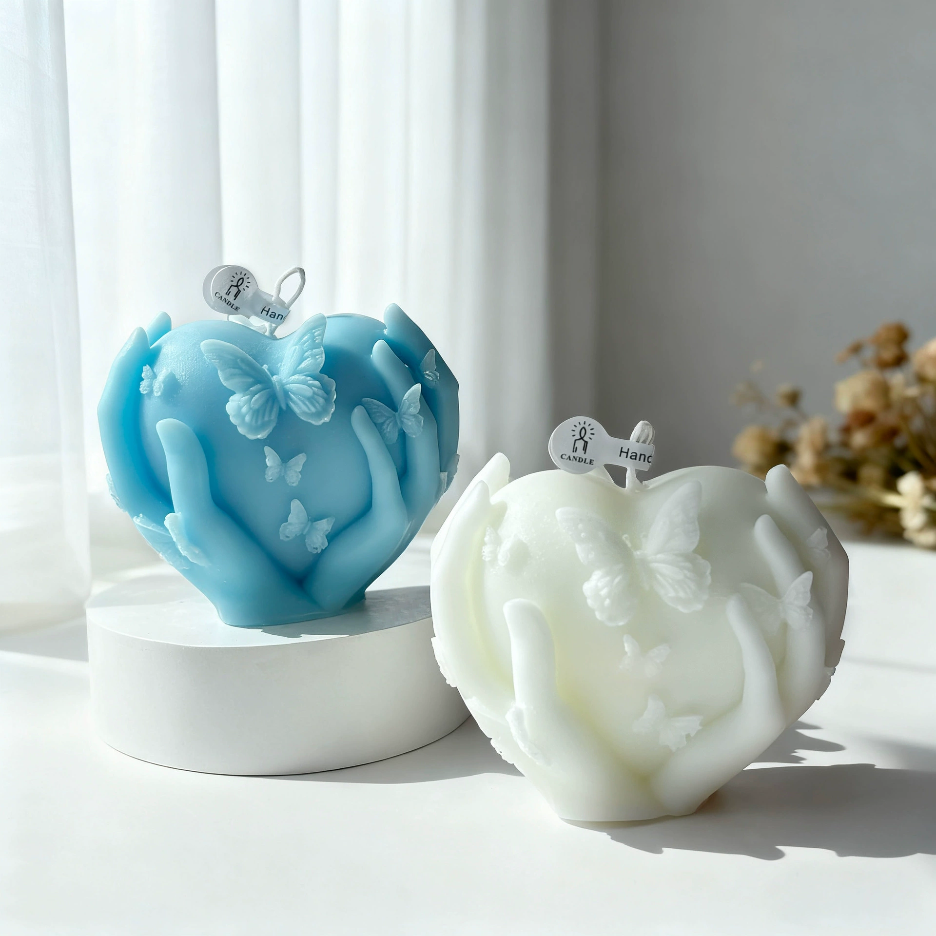 เทียนหอมรูปหัวใจ 1 ชิ้น สำหรับ - Home Fragrance Vanilla Scented Candle บทวิจารณ์และราคา