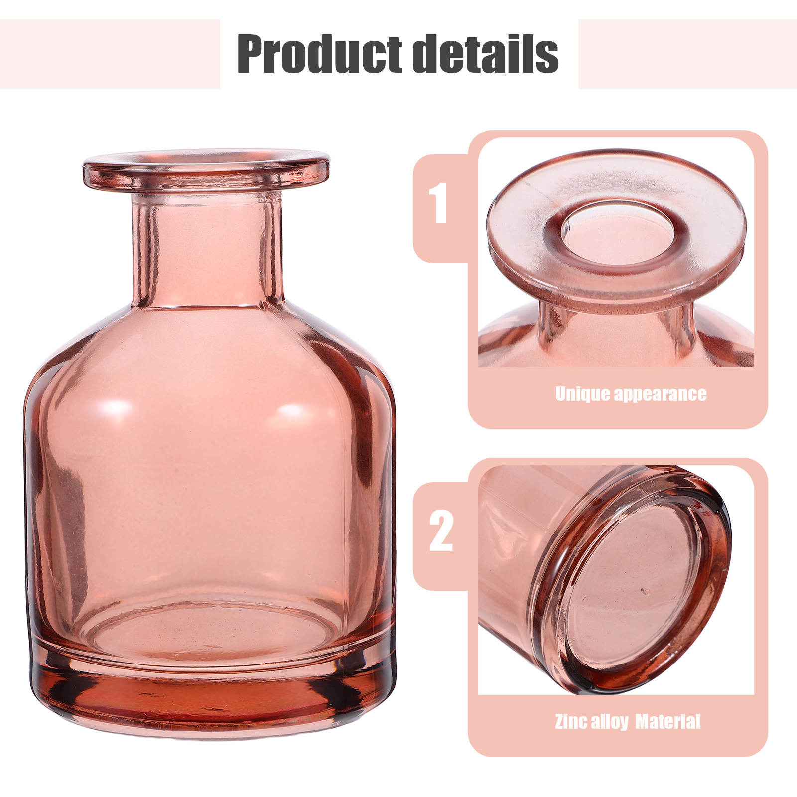 2 ชิ้น ขวดแก้วทรงกลมหรูหราสำหร - Home Fragrance Bottle บทวิจารณ์และราคา