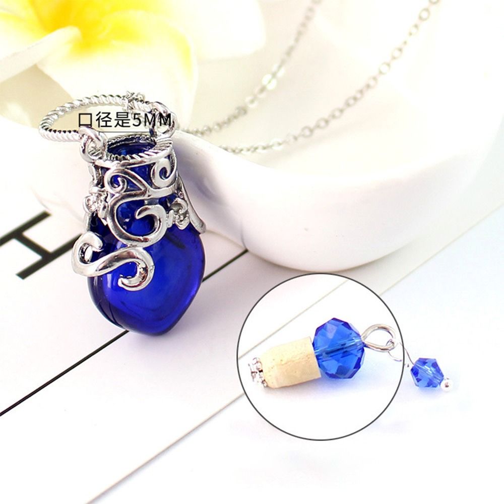 หลากสีขวดน้ําหอมสร้อยคอขวดแก้ว - Diffuser Necklace Locket บทวิจารณ์และราคา