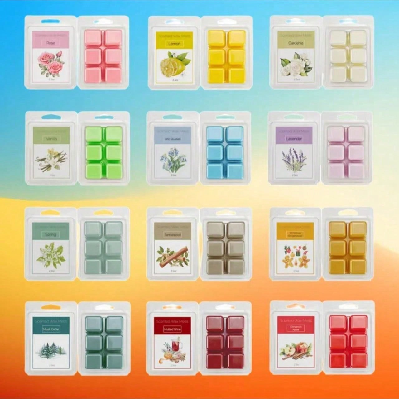 ชุดเทียนหอมแบบละลาย 8 กลิ่น (ล - Home Fragrance Vanilla Scented Candle บทวิจารณ์และราคา