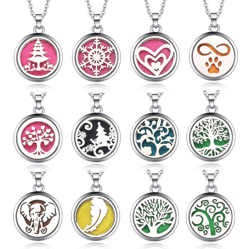 Tree Of Life Aroma กล่องสร้อยค - Diffuser Necklace Locket บทวิจารณ์และราคา