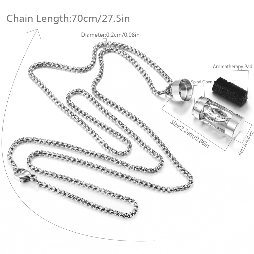 2024 ใหม่สแตนเลสสตีลน้ํามันหอม - Diffuser Necklace Locket บทวิจารณ์และราคา