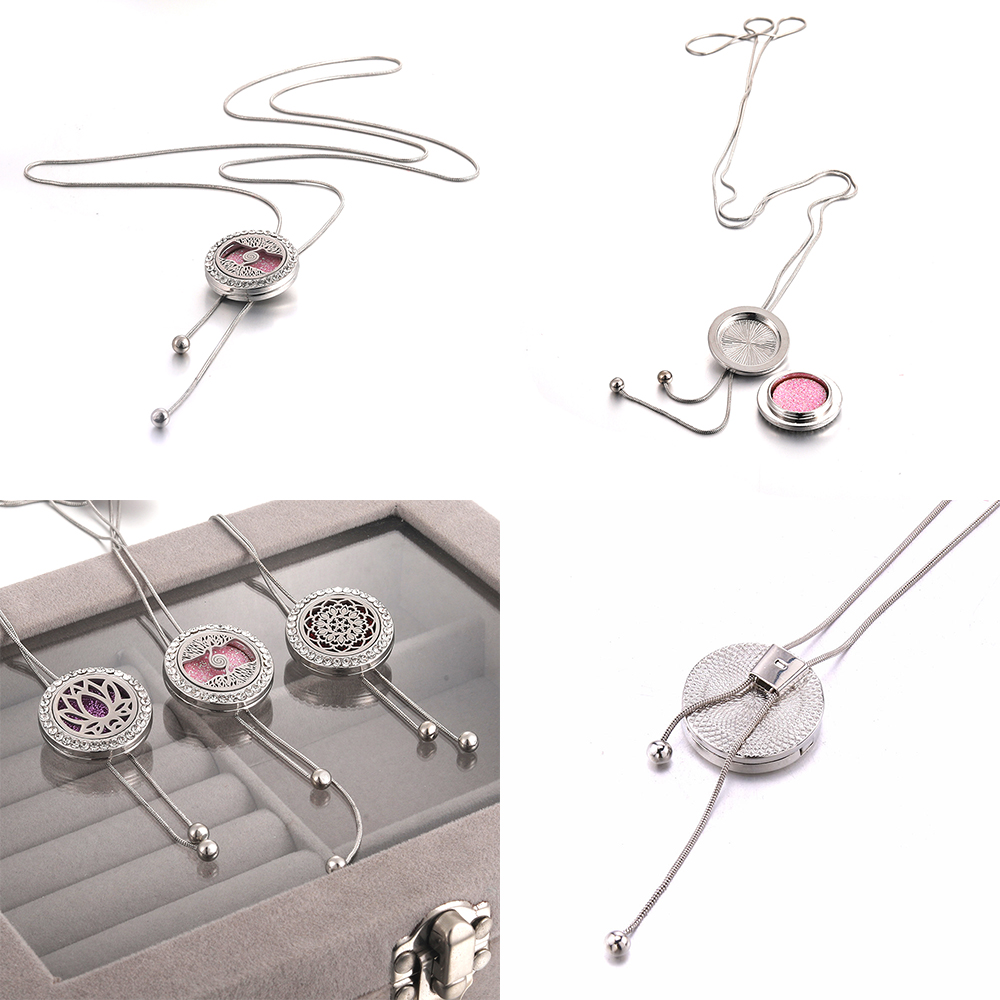 ใหม่สร้อยคอน้ํามันหอมระเหยDiff - Diffuser Necklace Locket บทวิจารณ์และราคา